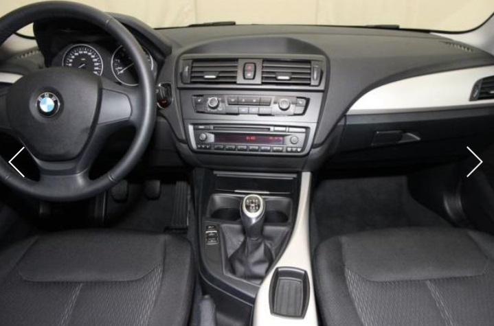 Left hand drive car BMW 1 SERIES (01/03/2015) - 